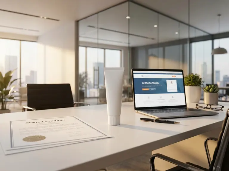 Сертификат на пасту для фиксации зубных протезов